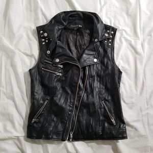 Faux Leather (?) Jacket/vest